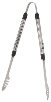 Omaha BBQ-8112443C Premium BBQ Tongs, 1.9 mm Gauge, Stainless Steel Blade, Stainless Steel, Aluminum Handle